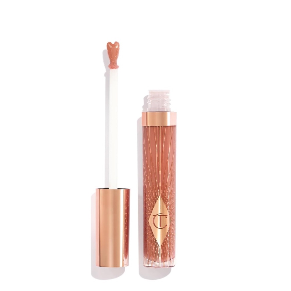 Charlotte Tilbury Collagen Lip Bath Gloss “Pillow Talk" Nude Pink